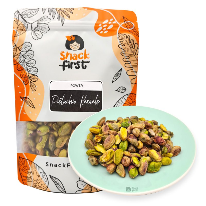 SnackFirst Power Pistachio Kernels - Raw Nuts Snacks from Usa