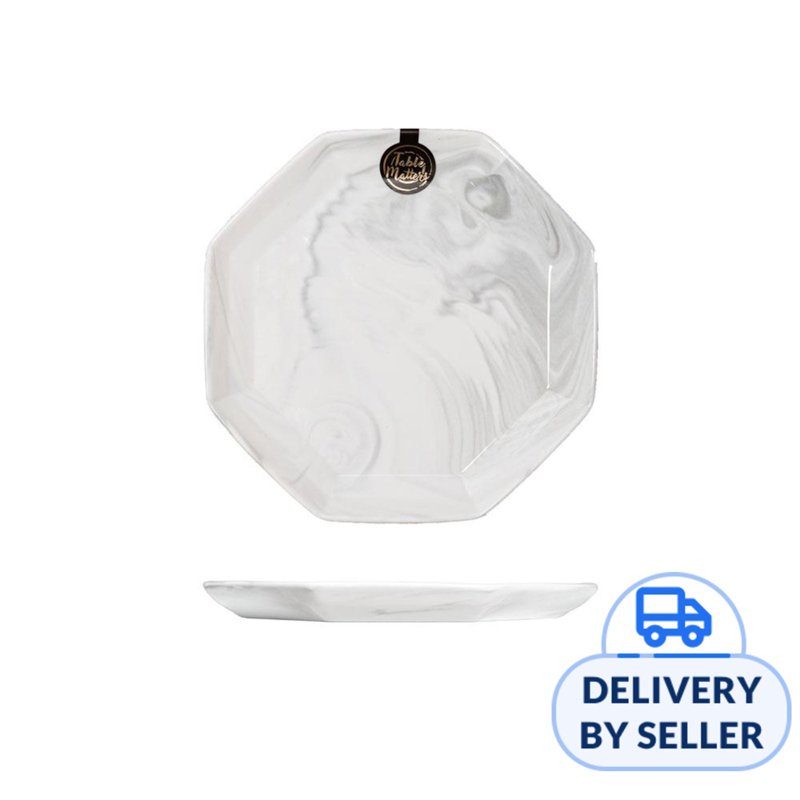 Table Matters Marble - 8 Inch Octagon Plate 1 S