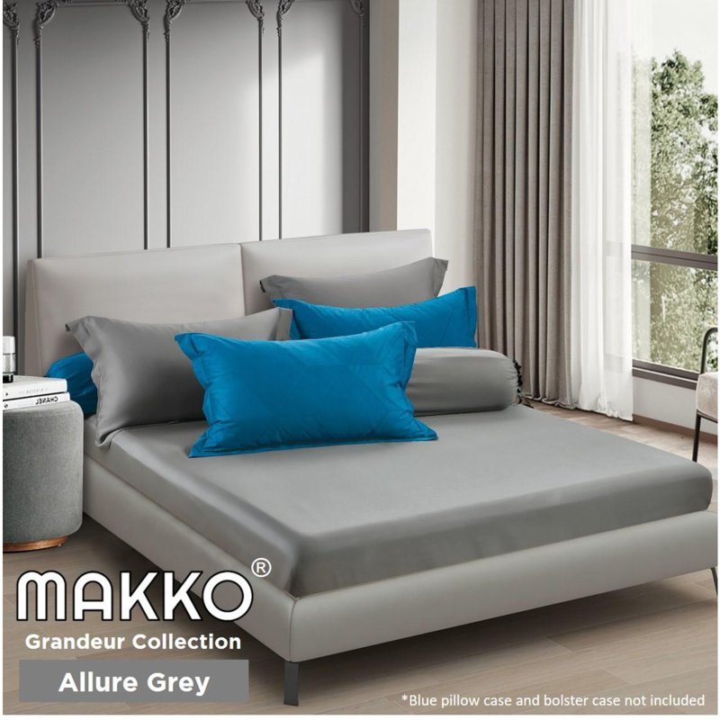 Makko TENCEL Modal 1200TC - Grey - Single Bedsheet 1 S