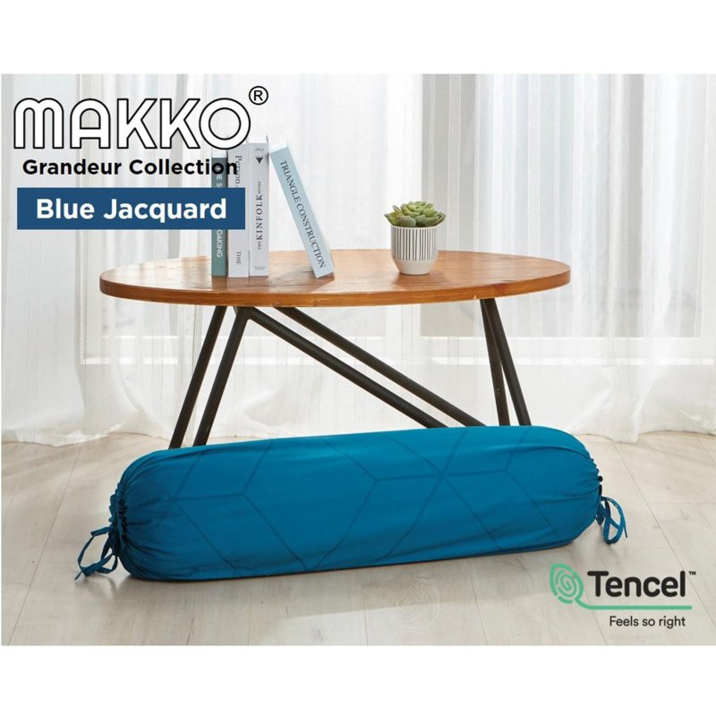 Makko TENCEL Modal 1200TC - Blue - Jacquard Bolster Case 1 S