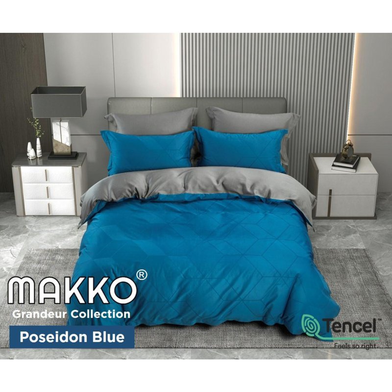 Makko TENCEL Modal 1200TC - Blue - Queen Quilt Cover Only 1 S