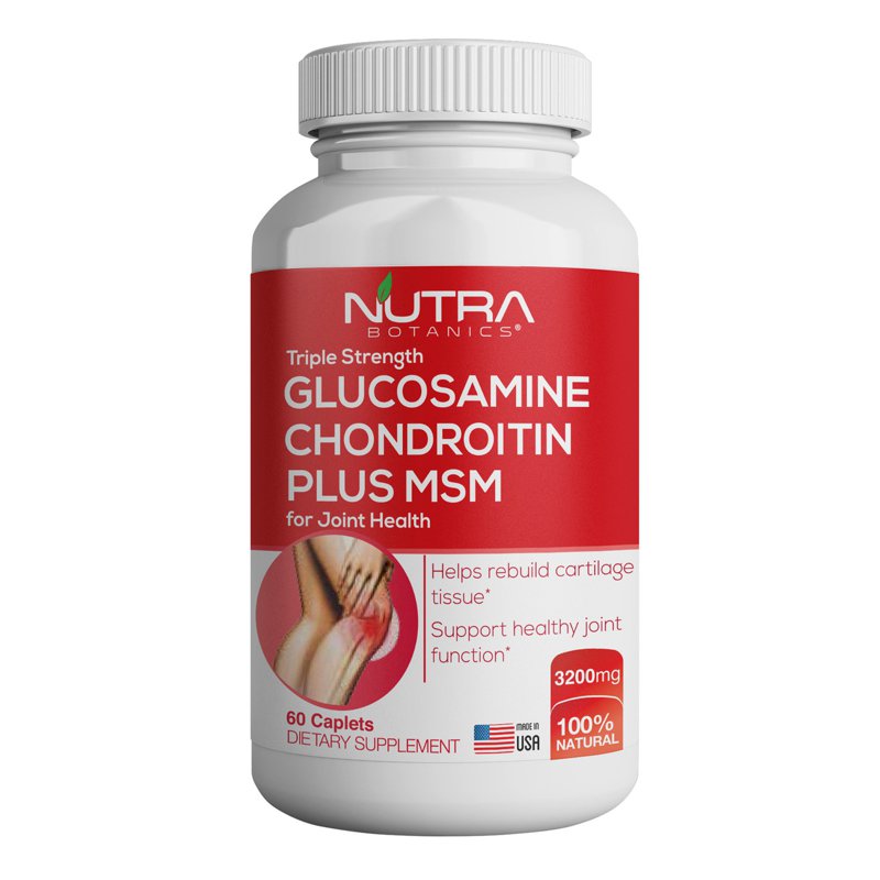 Nutra Botanics Triple Strength Glucosamine Chondroitin + MSM 60 S