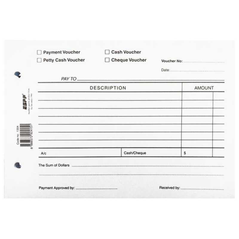 ESPP 4 in 1 Voucher Pad of 100 2 S