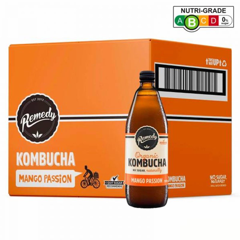 Remedy Organic Kombucha - Mango Passion