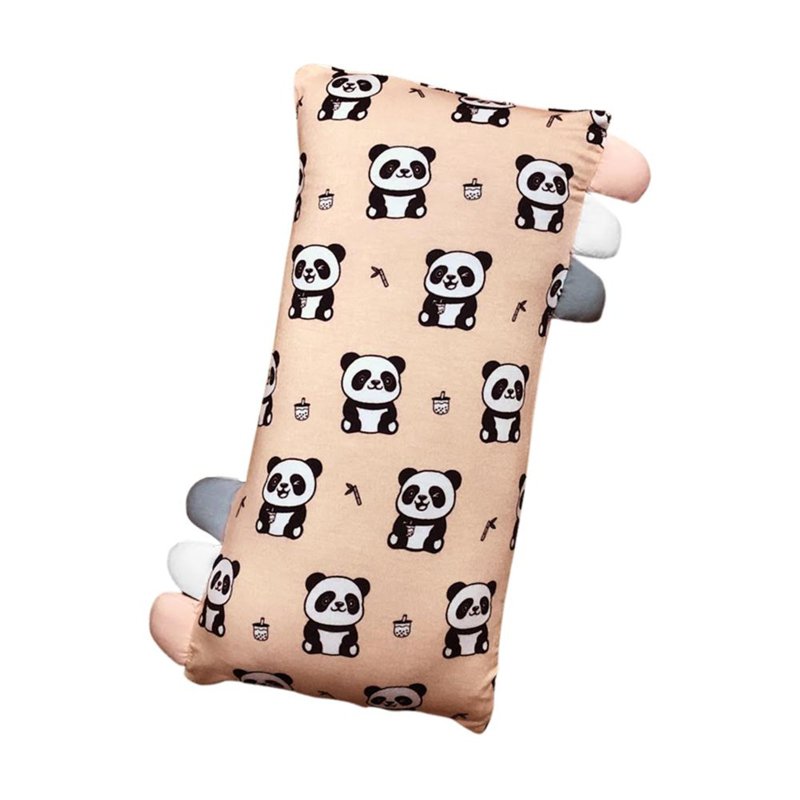 Cubble Comfy Pillow Medium (19x38cm) Panda - Pastel Peach 1 S