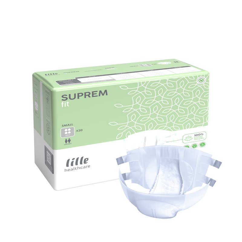 Lille Adult Diapers, Grey Maxi, Small (60cm - 100cm)