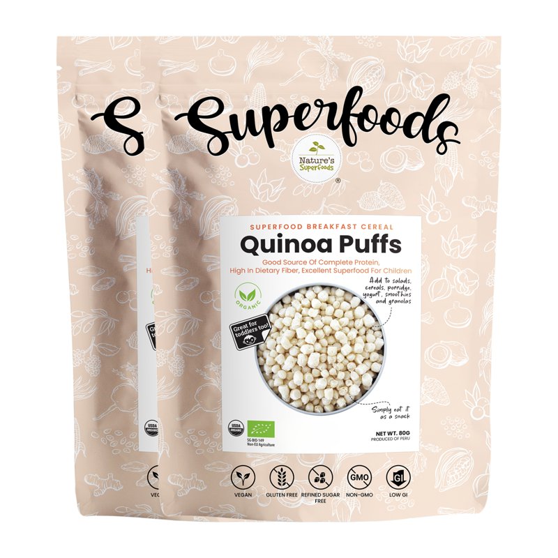 Nature's Superfoods Organic Quinoa Puffs Breakfast Cereal