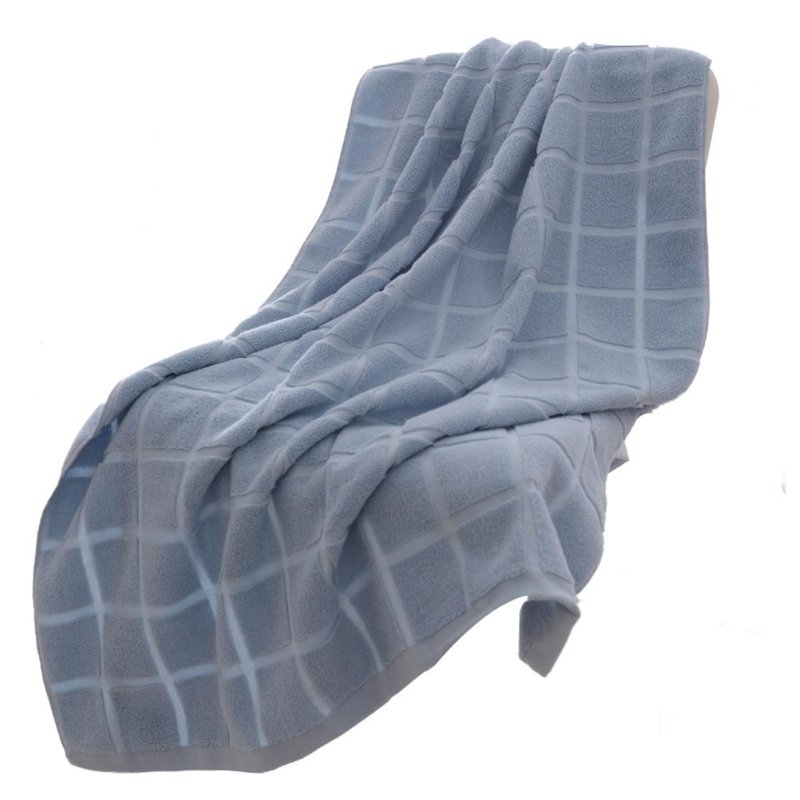 Sweet Home Pure Cotton Square Bath Towel Blue L