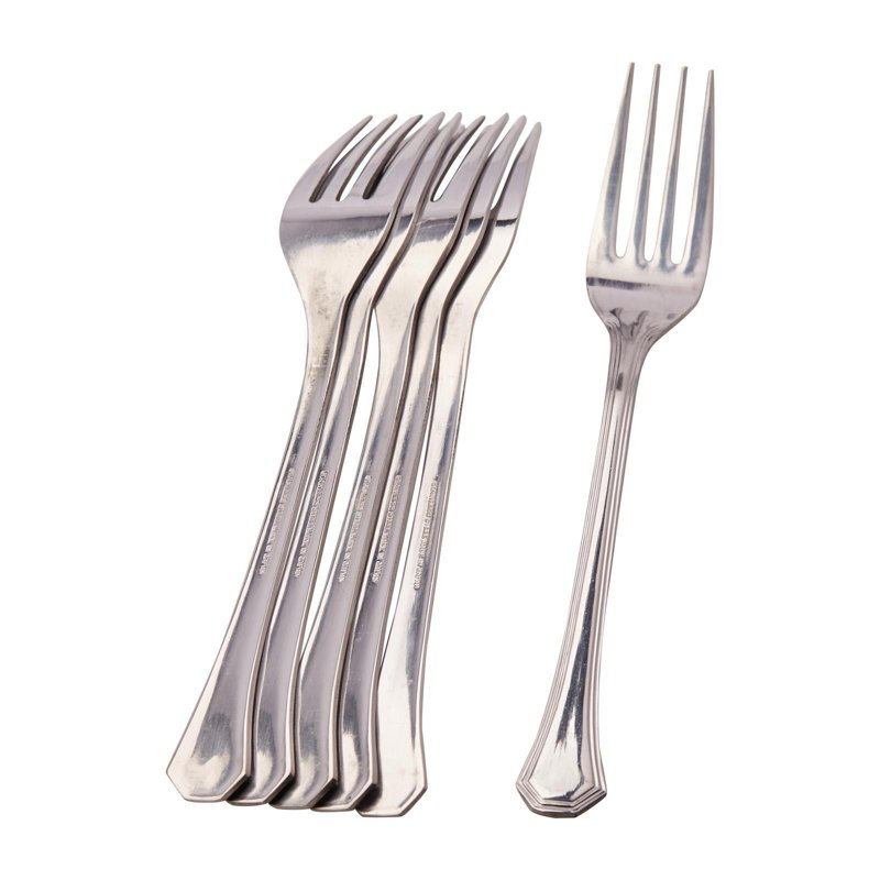 Nihon Cutlery Stainless Steel Dessert Fork L18.6 W2.6Cm 6 S