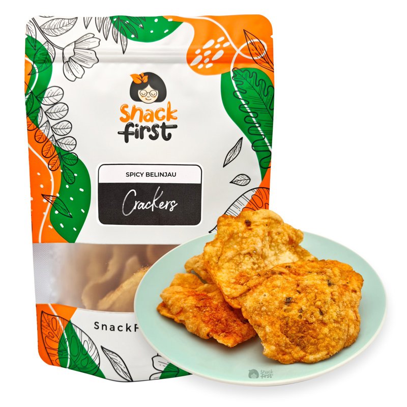SnackFirst Spicy Belinjau Crackers (Emping Belinjo Chips)