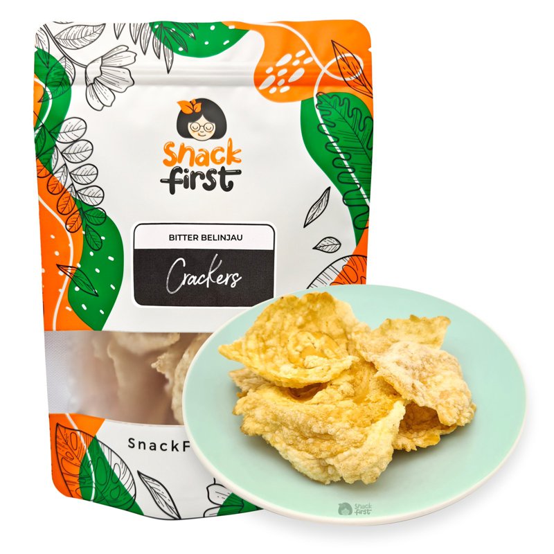 SnackFirst Bitter Belinjau Crackers (Emping Belinjo Chips)