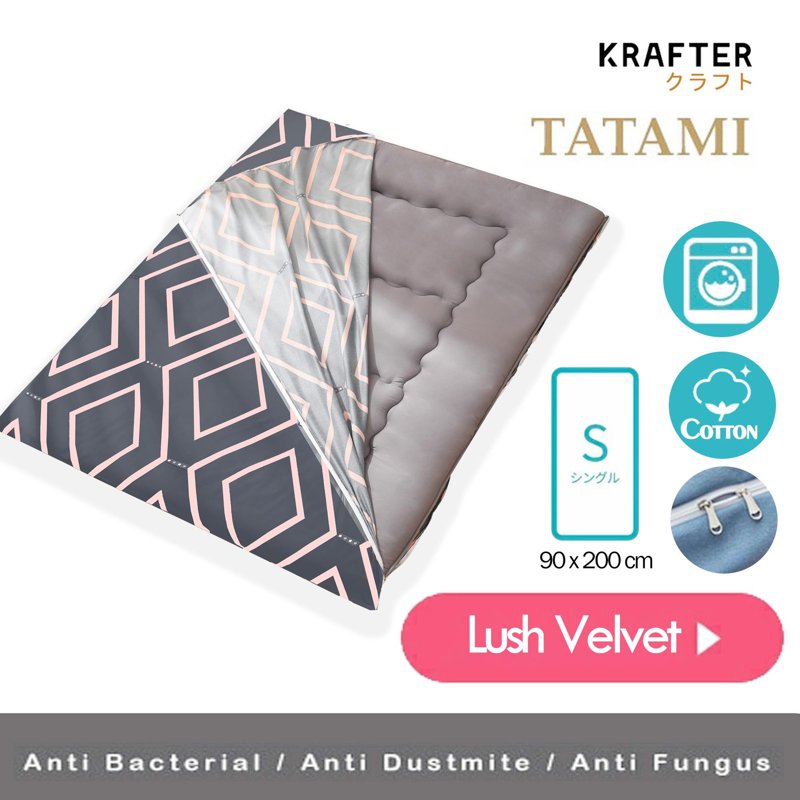 Krafter Floor Futon Mattress cover Only (Lush Velvet) 90x200c 1 S