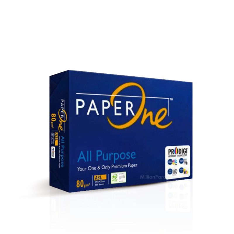 Paperone ALL PURPOSE A3 Paper-80gsm (ream) 1 S