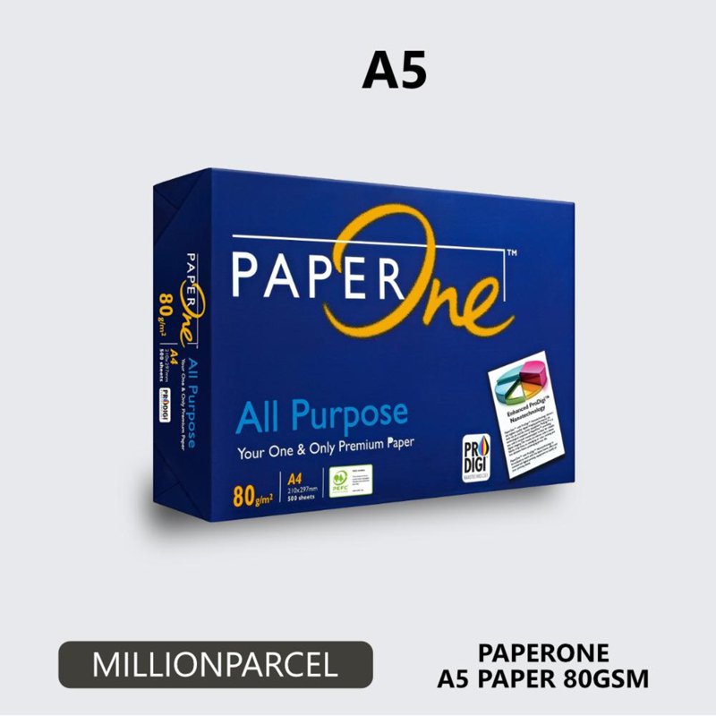 Paperone ALL PURPOSE A5 Paper-80gsm (ream) 1 S