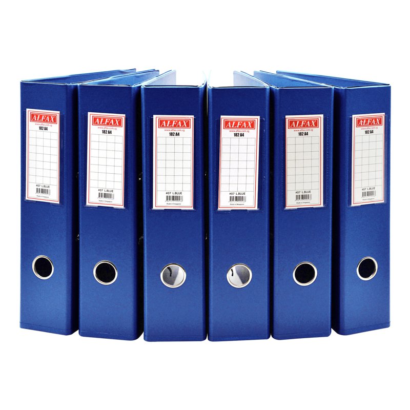Alfax 182A4 Pvc Arch File 3inches - Navy Blue (#08) 6 S