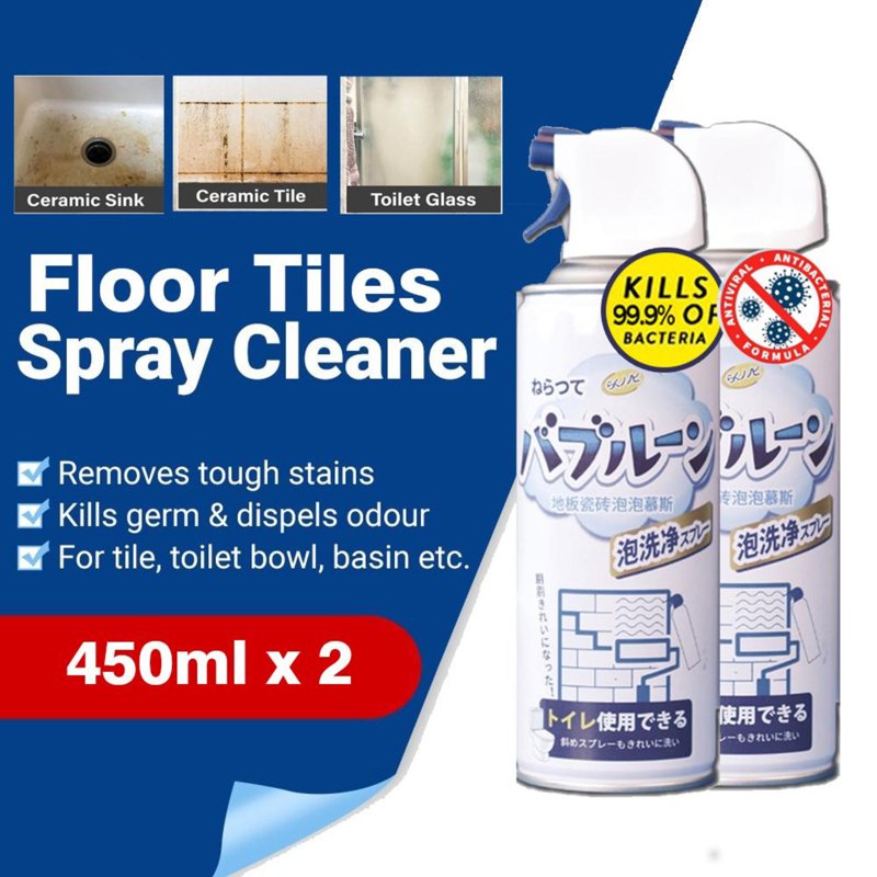 DUER Floor Tile Bubble Mousse Cleaner Spray Stain Remover