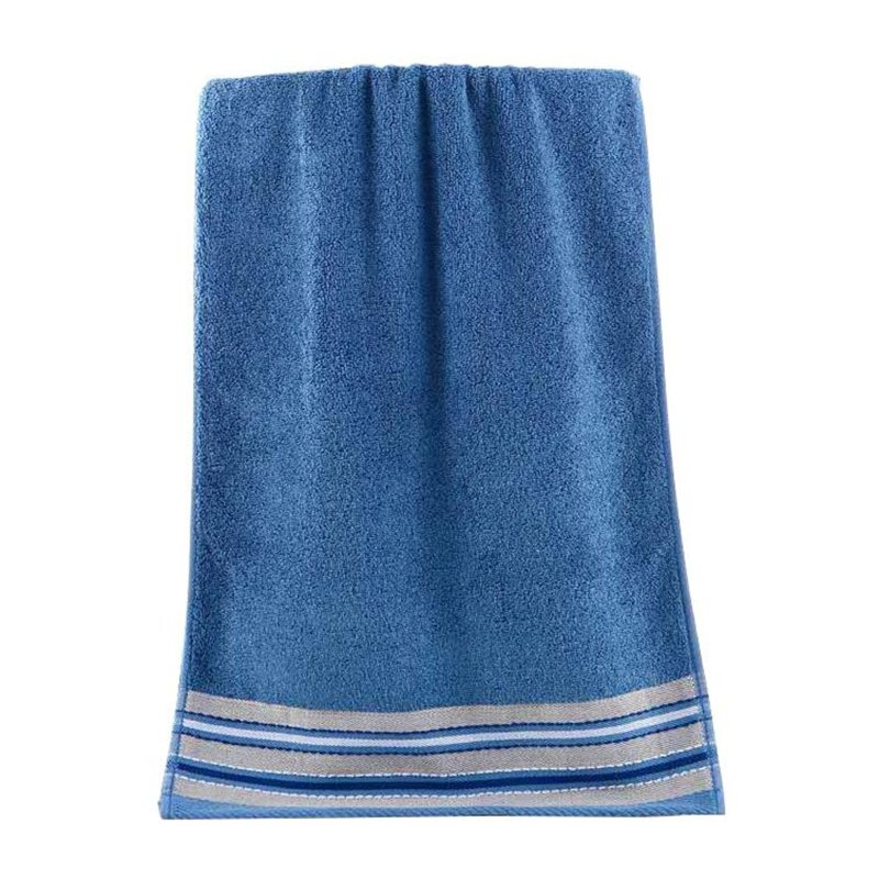 Sweet Home Bamboo Fiber Plain Bath Towel-Blue(L)