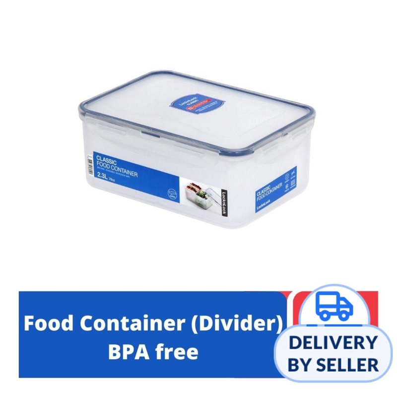Lock&Lock Classic Food Container with Divider Rect