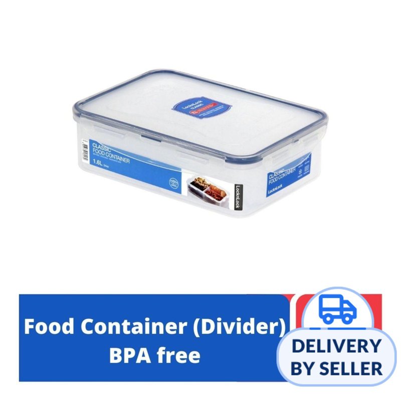 Lock&Lock Classic Food Container with Divider Rect