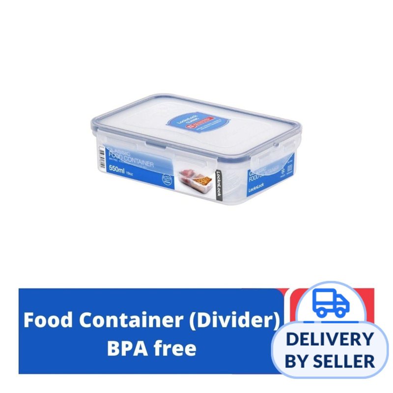 Lock&Lock Classic Food Container with Divider Rect