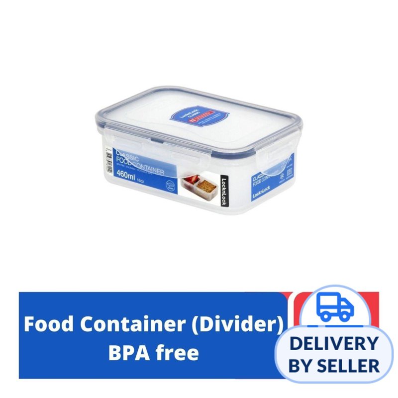 Lock&Lock Classic Food Container with Divider Rect