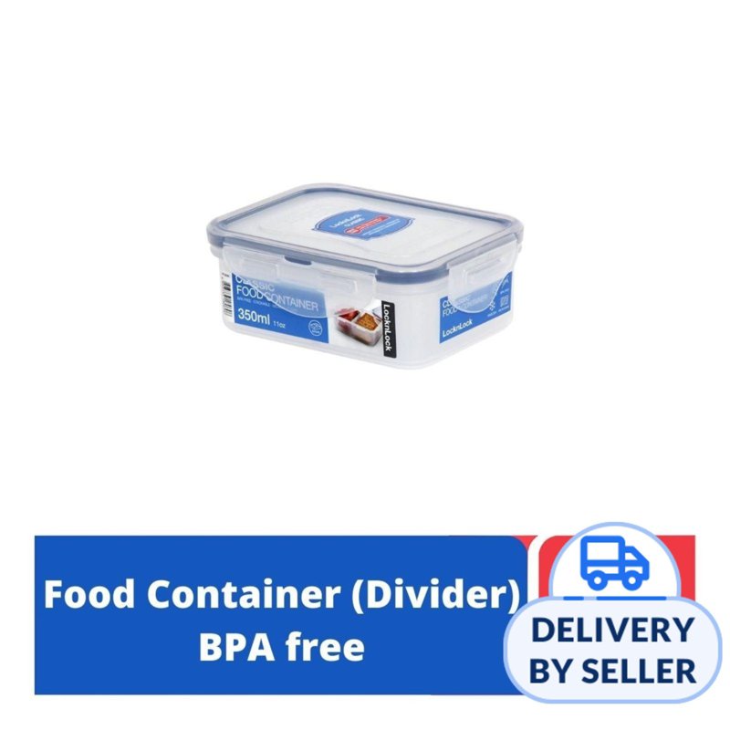 Lock&Lock Classic Food Container with Divider Rect
