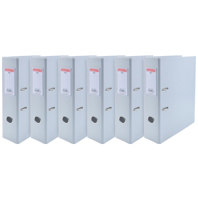 Alfax Pvc Arch File 3inches F4 - Grey (#06)