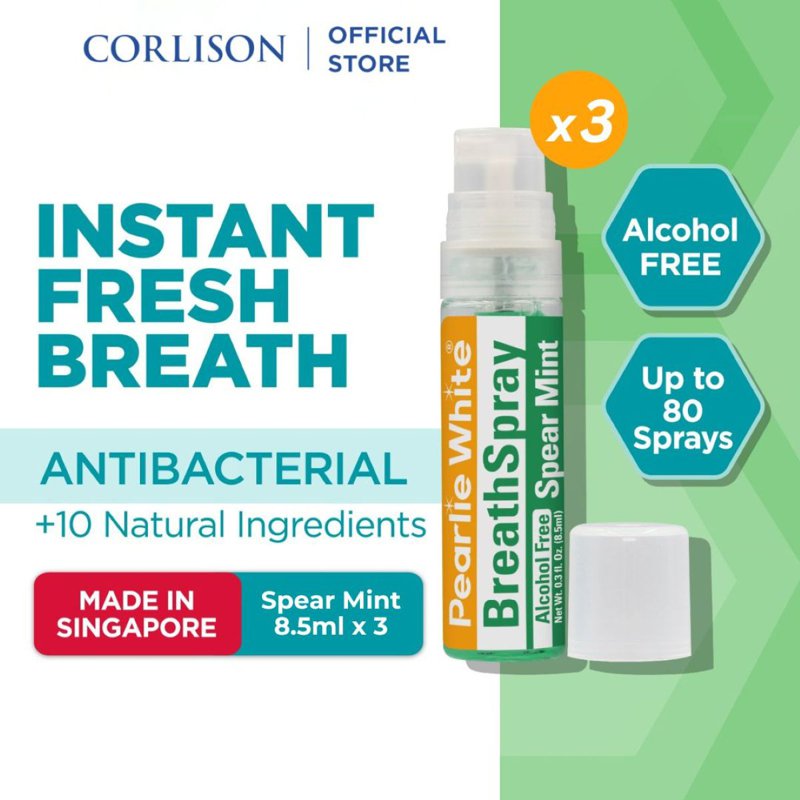 Pearlie White Alcohol Free Breath Spray - Spearmint