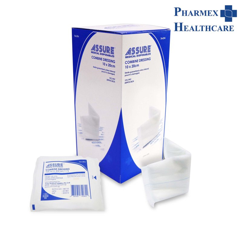 Assure Combine Dressing, 10cm x 20cm 20 S