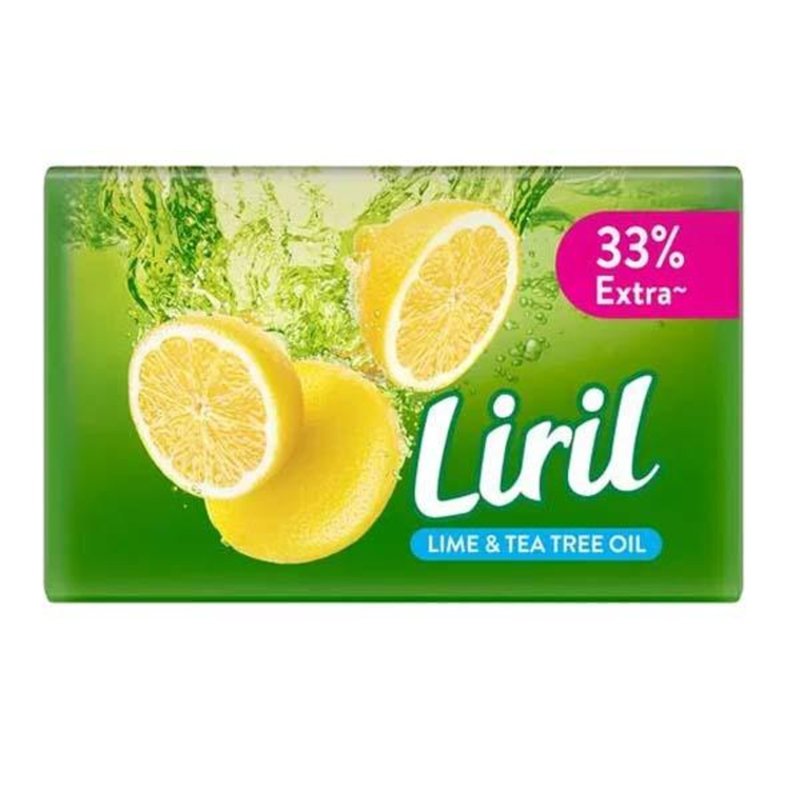 Liril Lime & Tea Tree Oil Bar Soap, Refreshing Lemon Fresh