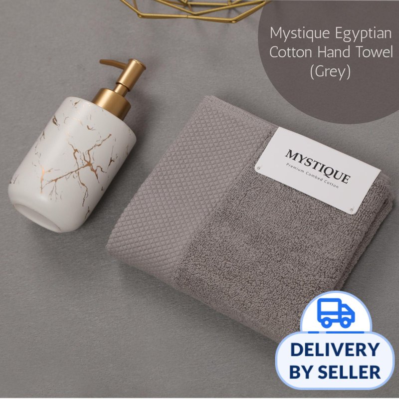 Rinco-Accessories Egyptian Cotton Hand Towel (Grey)