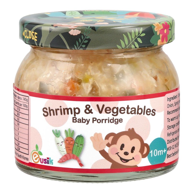 Eusik Baby Rice Porridge - Shrimp & Vegetables 10mths+