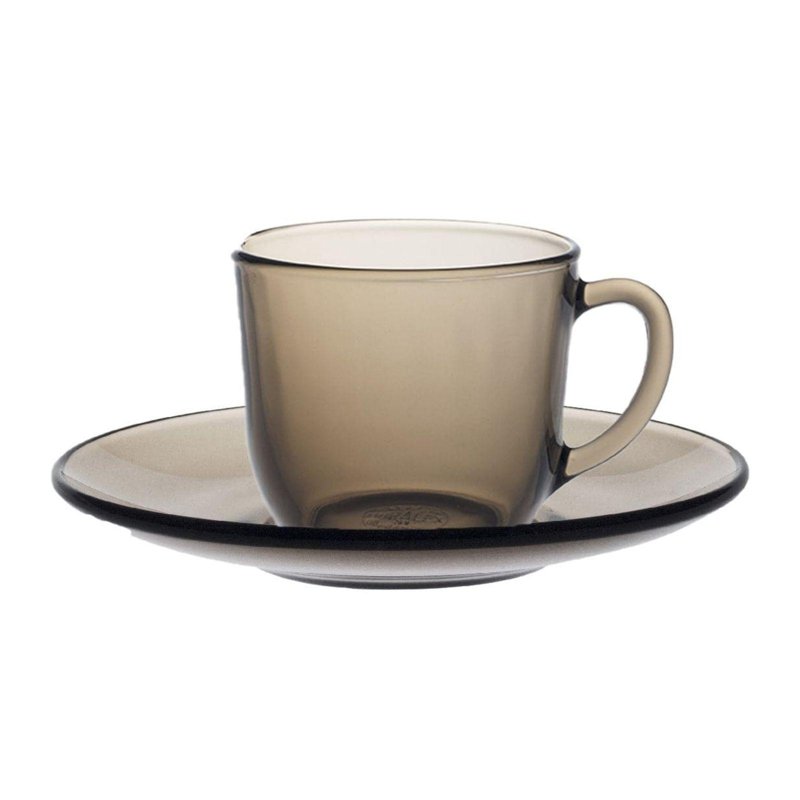 Duralex Lys Creole Cup 22cl + Saucer (Set of 6) 1 S