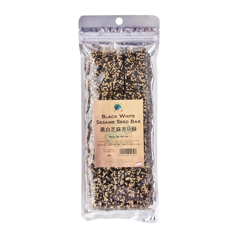 Green Earth Black White Sesame Bar