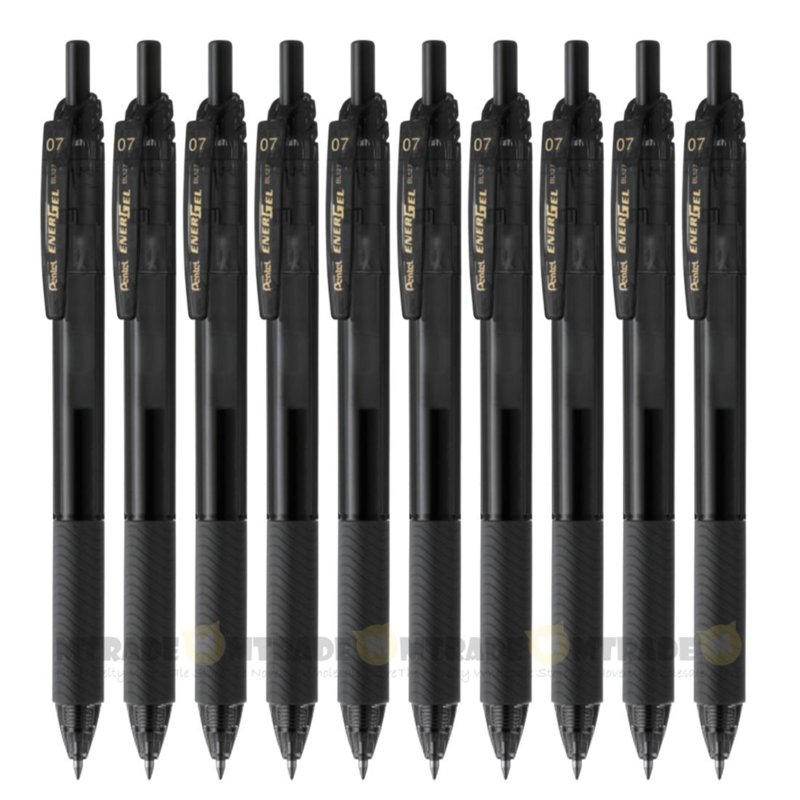 Pentel EnerGel-S Pen 0.7mm Black Ink BL127-A(BULK) 10 S