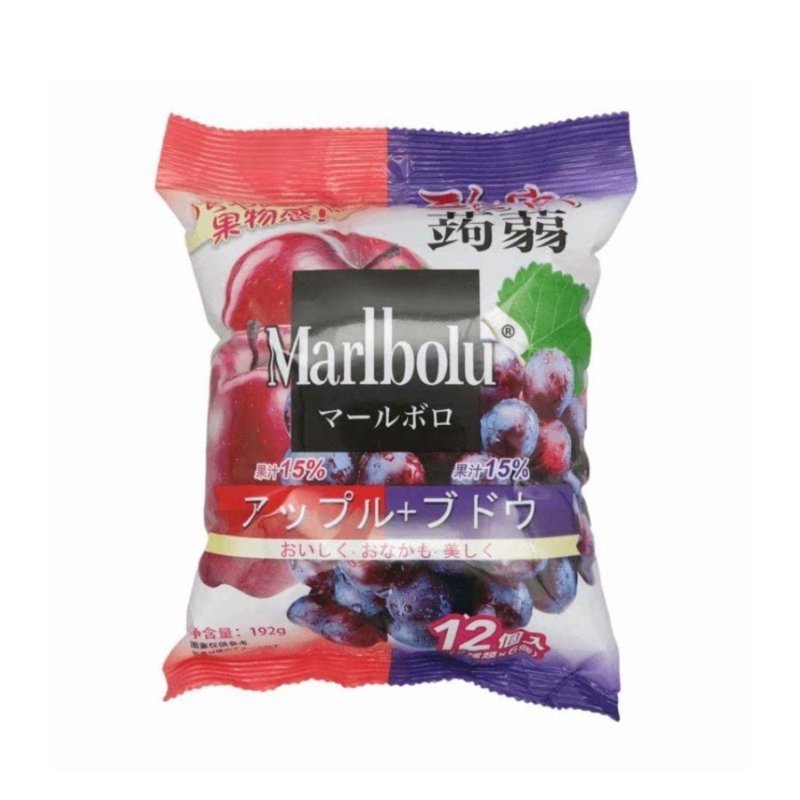 Marlbolu China Snack Konjac Apple And Grape Jelly [Kemf]