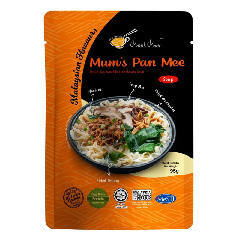 Meet Mee Soup Mum's Pan Mee - Thick Noodles
