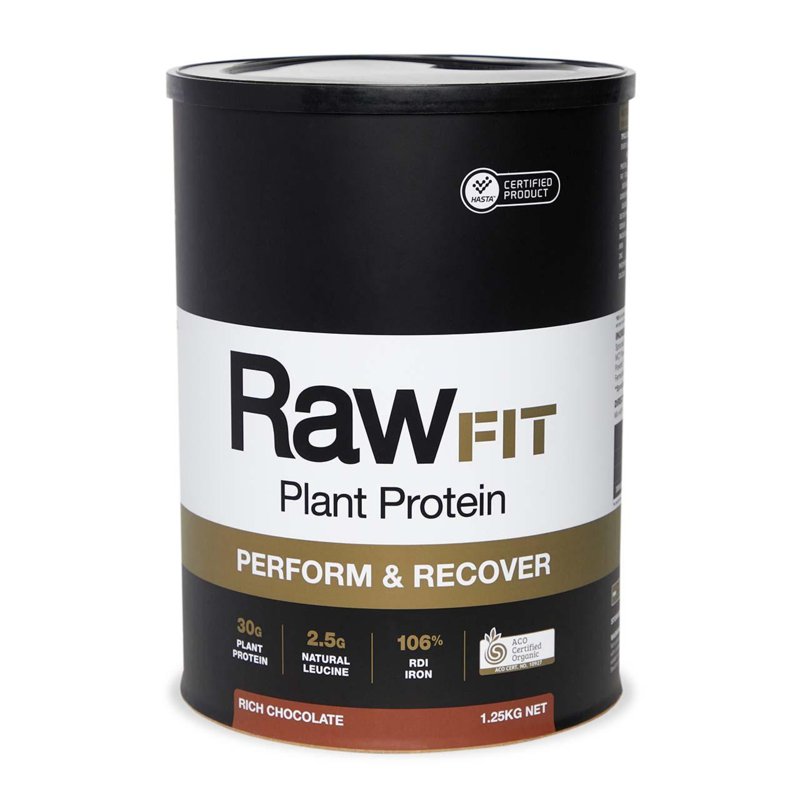 Amazonia RawFit Plant Protein Perform and Recover Rich Choc