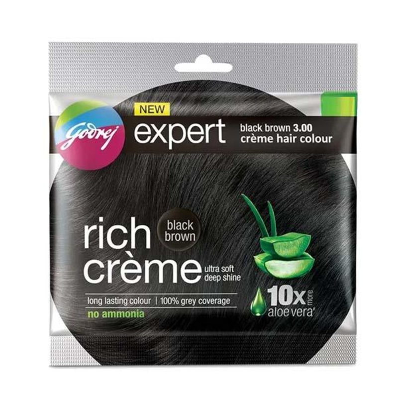 Godrej Expert Rich Creme Hair Colour-BlackBrown 3.00-NoAmmoni