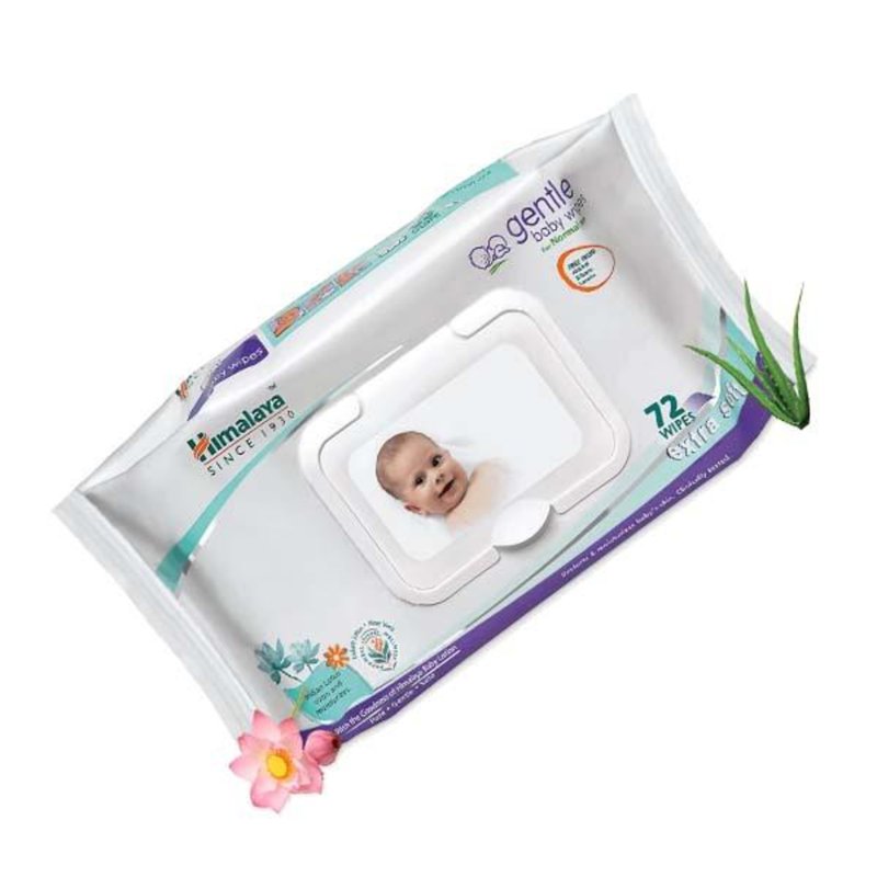 Himalaya Gentle Baby 72 Wipes ExtraSoft, Aloe,Skin Friendly 72 S
