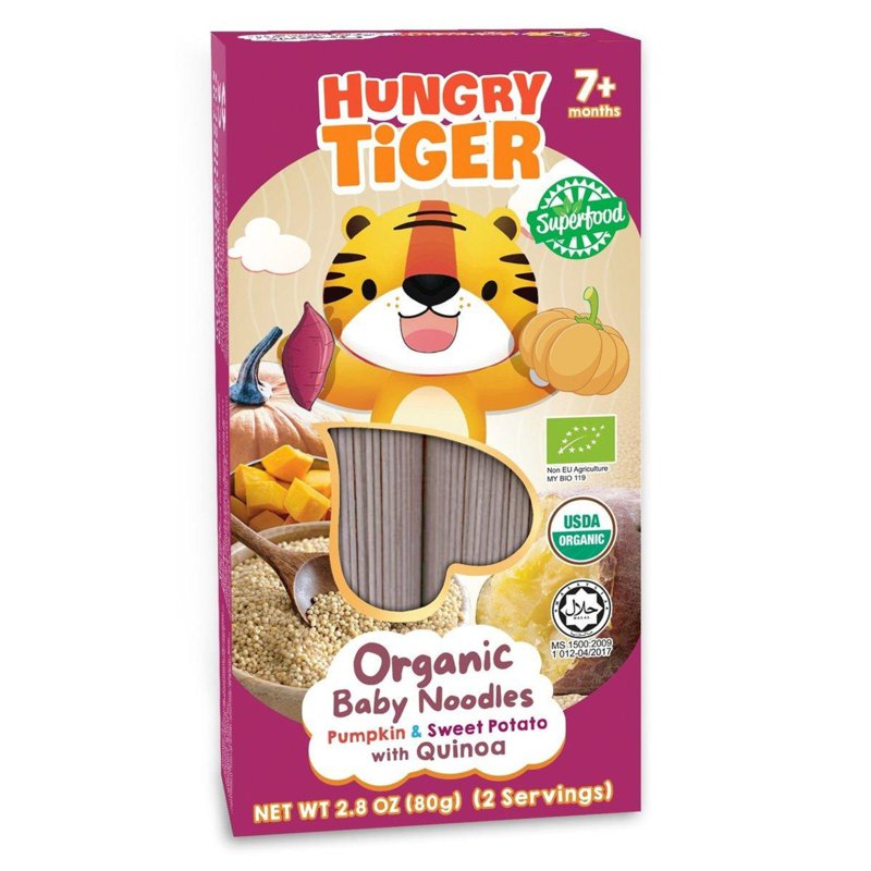 Hungry Tiger Organic Pumpkin and Sweet Potato Baby Noodles