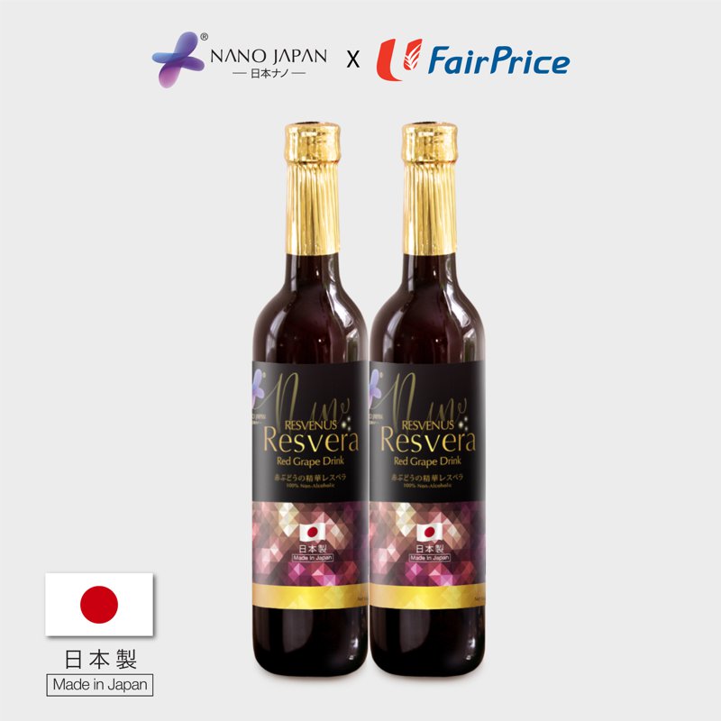 Nano Japan Nano Resvera Red Grape Drink (Twin Pack) - Blood Circulation