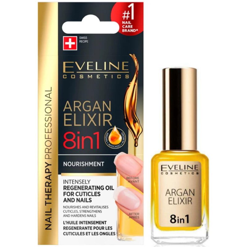 Eveline Argan Elixir Regenerating Oil for Cuticles & Nails