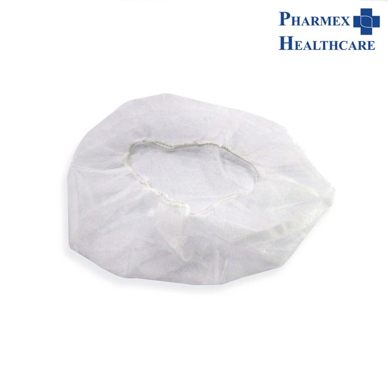 Assure Bouffant Cap White 14gsm Diameter 21" 100 S