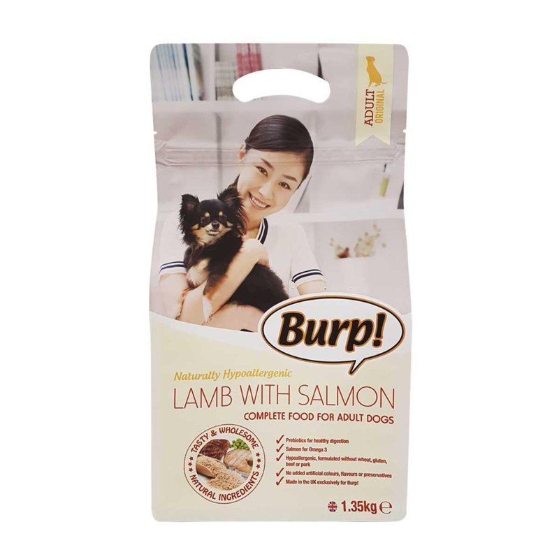 Burp Lamb With Salmon Hypoallergenic For Adult Dog 1 S