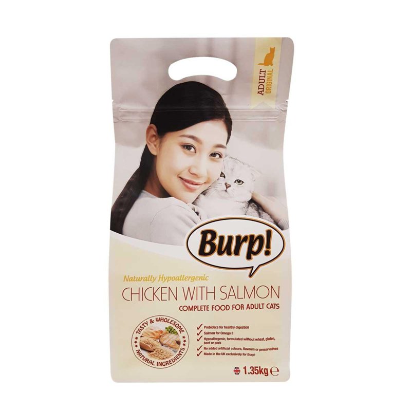 Burp Chicken With Salmon Hypoallergenic For Adult Cat