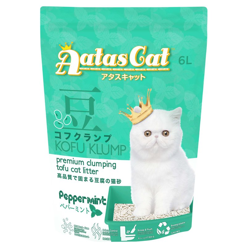 AATAS CAT Kofu Klump Tofu Cat Litter - Peppermint