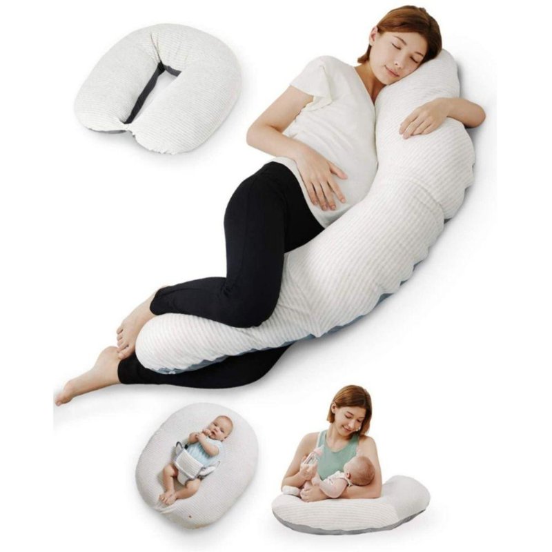 Unilove Hopo Organic 8-in-1 Pregnancy Nursing Pillow- Grey 1 S