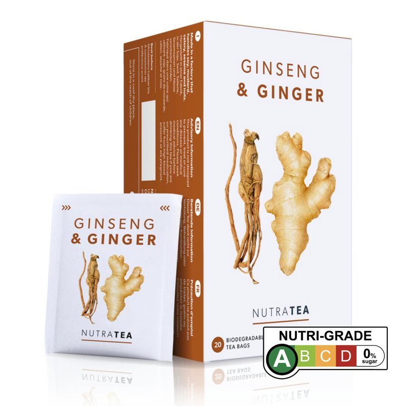 NutraTea Ginseng & Ginger Tea, 20 Tea Bag