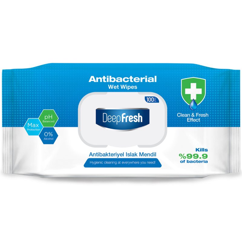 Deep Fresh Antibacterial Wet Wipes 100 S